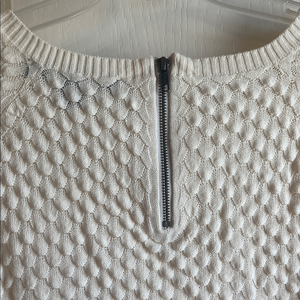French Connection Cream Textured Women's Sweater - Picture 6 of 10